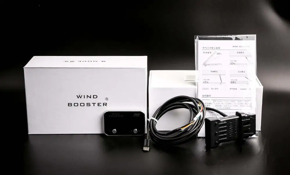 Windbooster Universal ECU Tuner Vehicle Performance Enhancer Gas Scooter Parts 2S Electronic Throttle Accelerator Controller