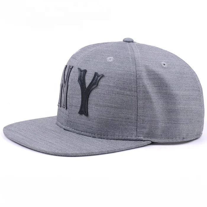 
Fashion NY leather stitching custom mens snapback 