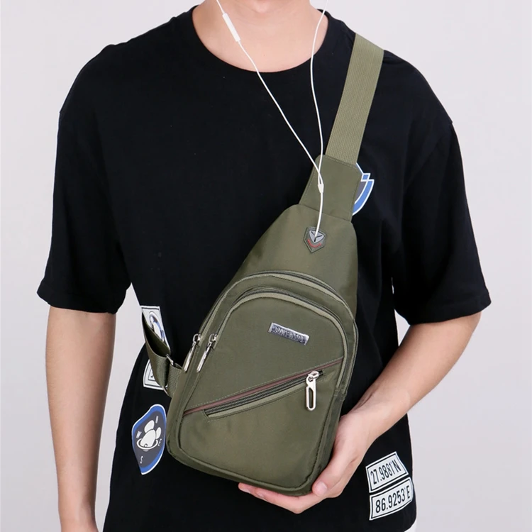 high quality man male waterproof fashion new chest bag lady sling bag from china