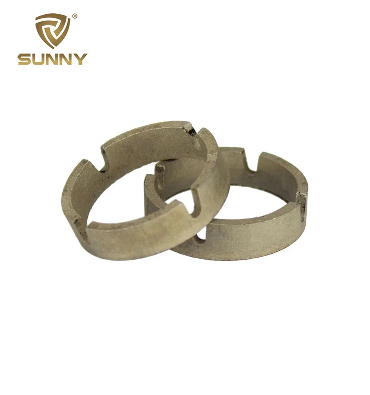 Diamond crown segment for hard rock core drill bit