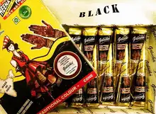 4 pçs/lote tatuajes temporales con henna natural negra material para tatuar