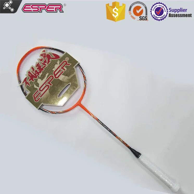 Orange,The 68 Gram lightest weight used Japanese Toray 46T Graphite Carbon Fiber OEM ODM Customized Badminton Racket
