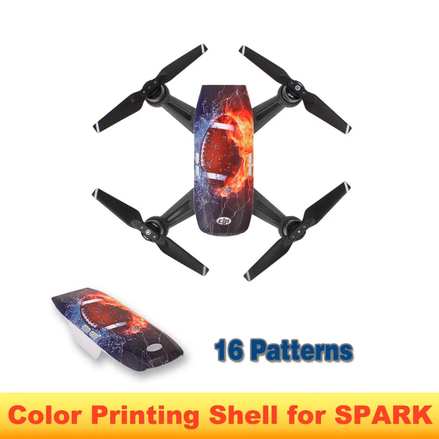 Sunnylife Color Printing Protection Shell Cool Graffiti Cover DIY for DJI SPARK