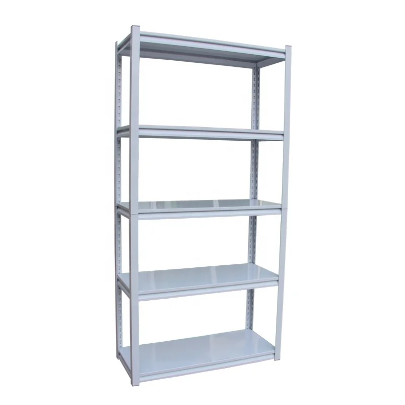 Lightweight office 5 layer boltless steel metal rack storage shelf