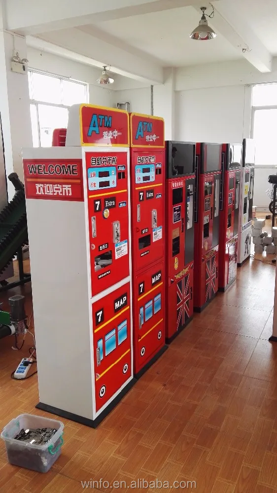 token changer for claw machine car racing machine and simulation machine etc