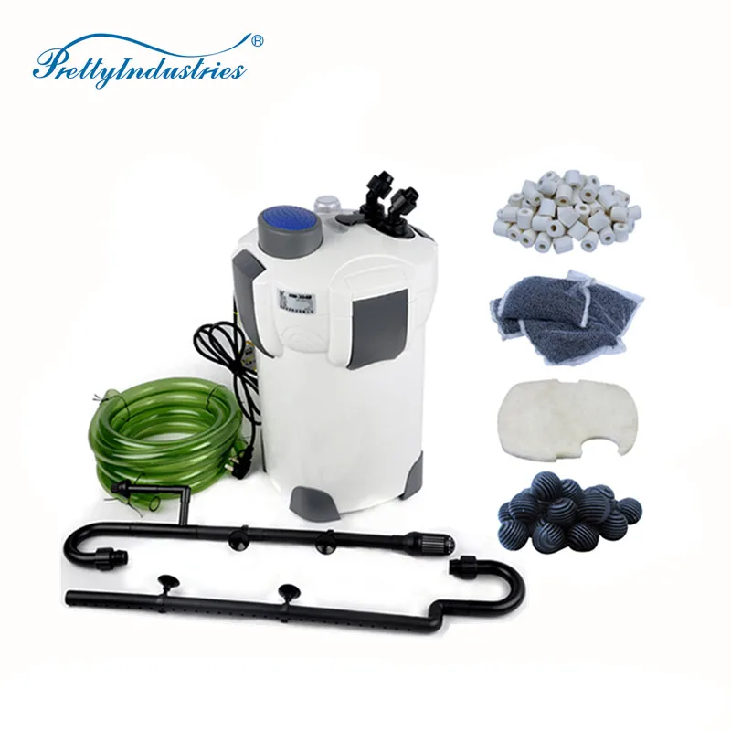 HW-504 Pond filter with uv light Aquarium Canister External water Fish Tank Filter