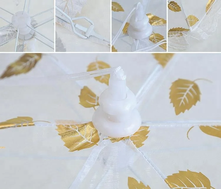 BaiChuan Round breathable mesh folded anti-mosquito fly net food cover