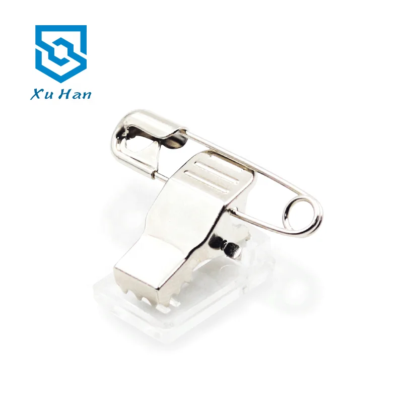 Factory direct sales, high quality Badge clip with Adhesive tape for holding chest cards and badges.