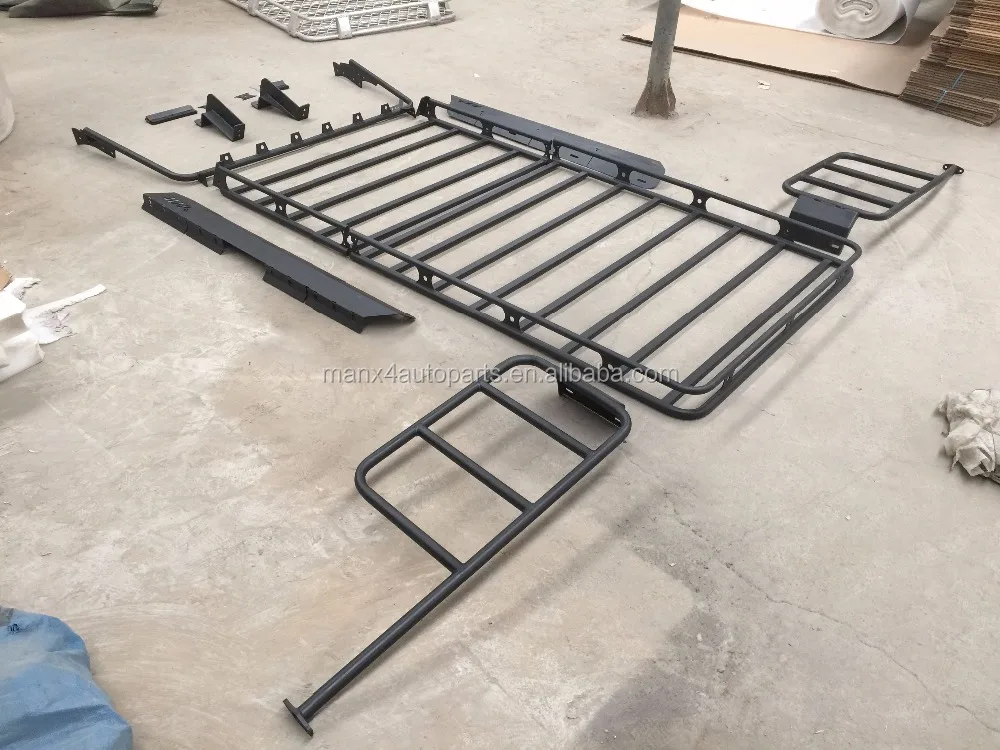 Aluminum alloy Steel Basket Car Roof rack/ Luggage Rack/ Roof Luggage Carrier For 2 door 08-16 JK Wrangler