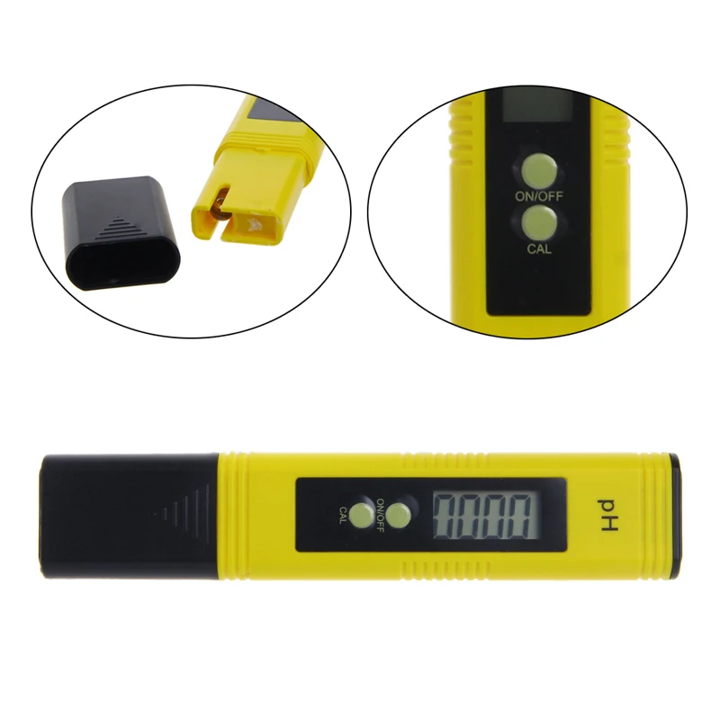 Portable Digital Liquid pH Tester Best for Water Aquarium Electronic pH Meter