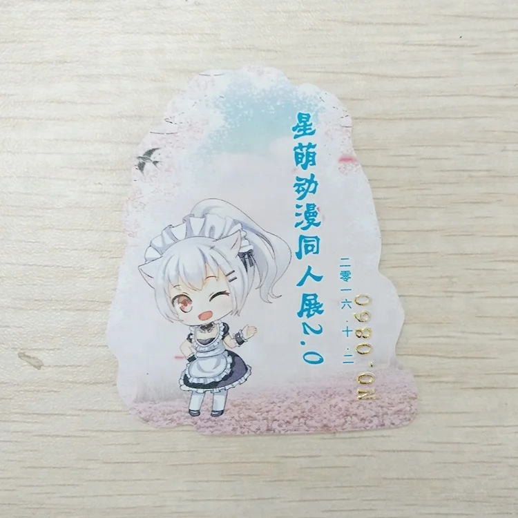 Plastic Loyalty membership Card with custom shape printed