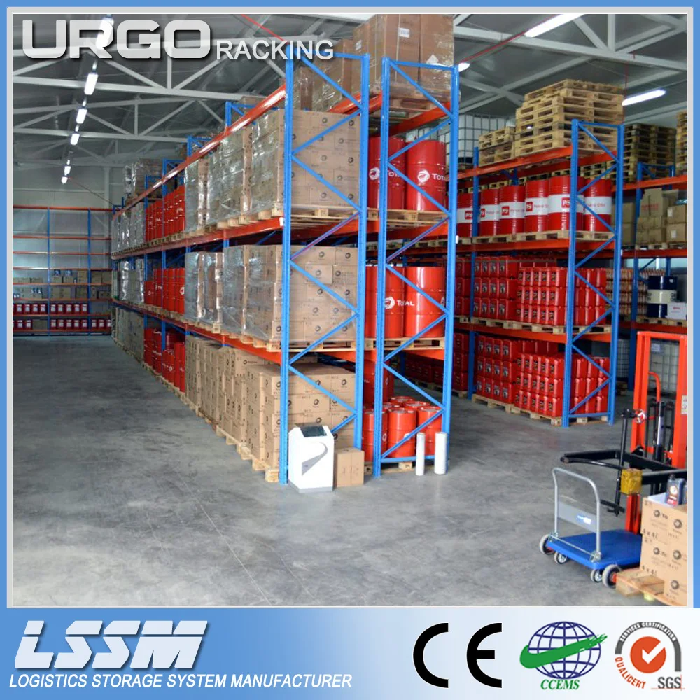 Железная полка для хранения поддонов складов