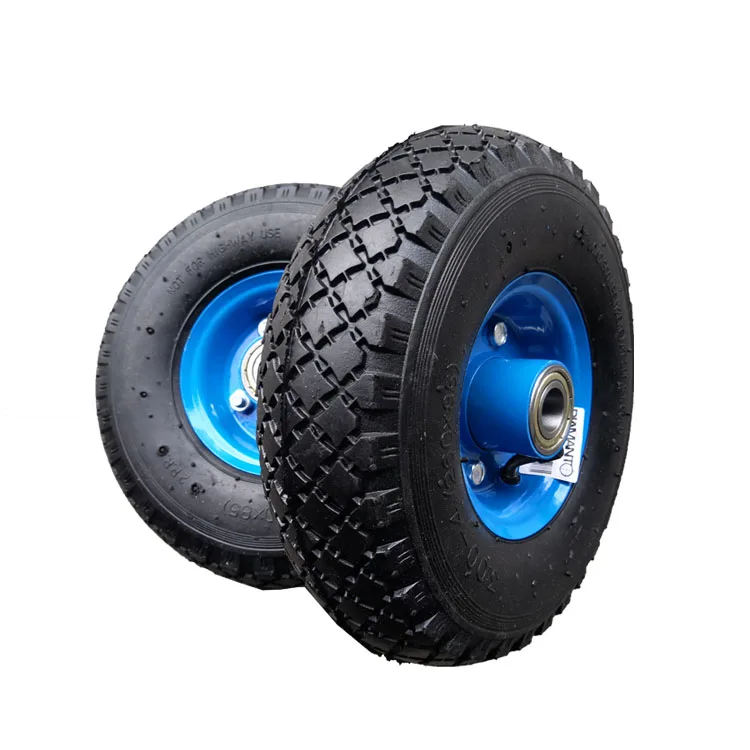 Small 10 Inch / 10 In / 10' 10x3.00-4 / 10x300-4 Pneumatic Wheel For Wheelbarrow