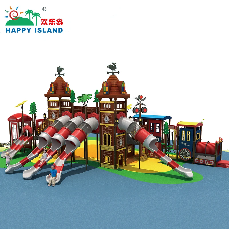 Customized Kis Outdoor Playground Solution  Professional Playground Equipment Manufacturer In China Kids Plastic Slide For Sale