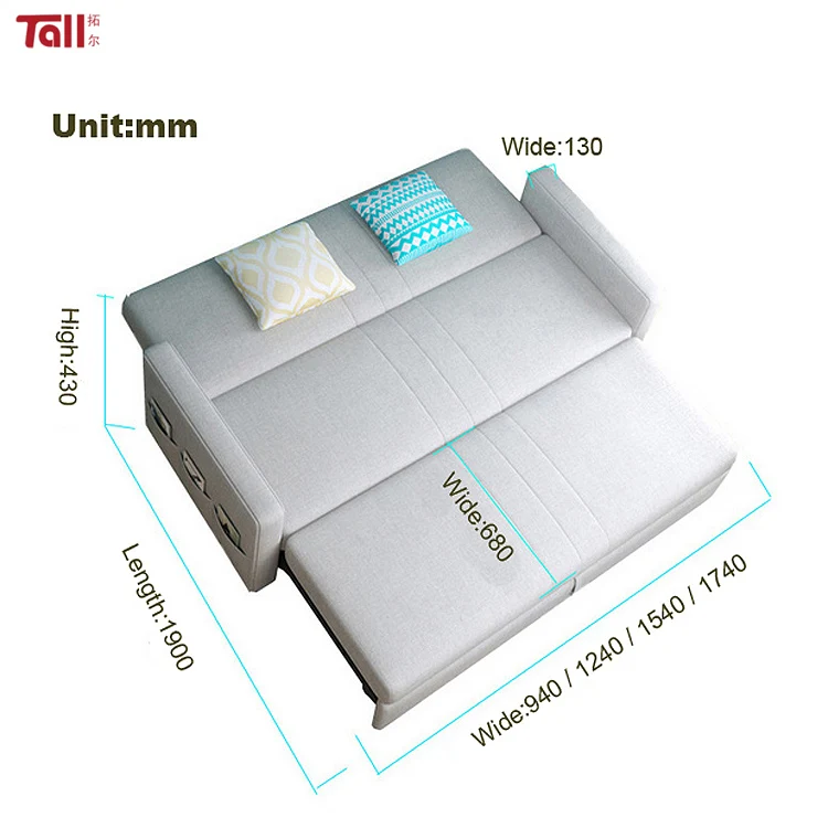 Cheap  pull out sofa cum bed popular folding Sofa Bed