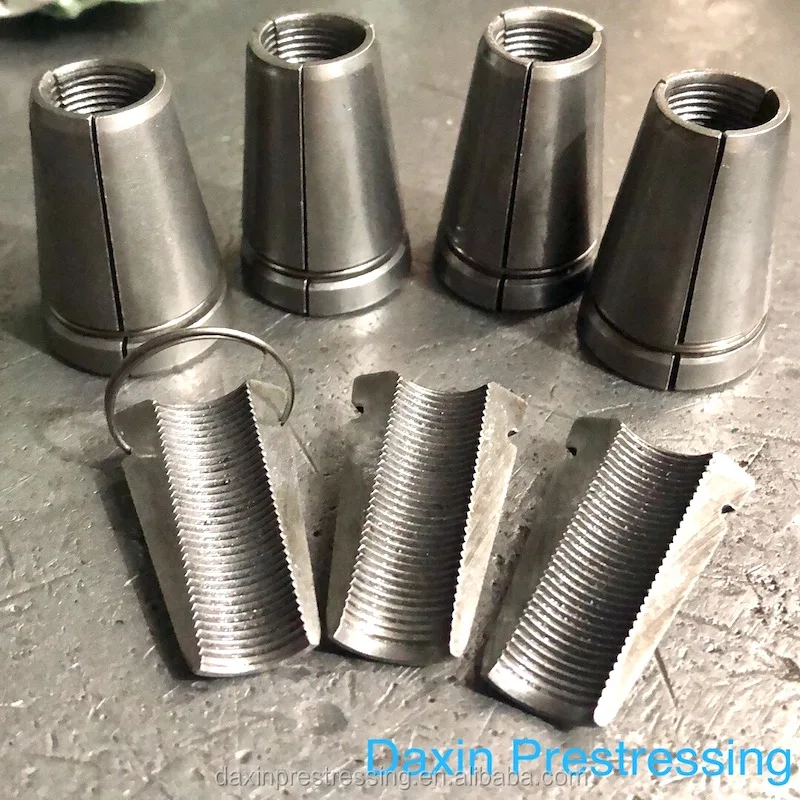 Anti corrosion cable anchor clamp for post tension building material