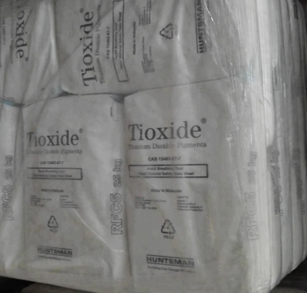
Rutile Grade TiO2 White Powder Titanium Dioxide Pigment for Polyolefins, Styrenics, Polymer Venator Tioxide Huntsman R-FC5 