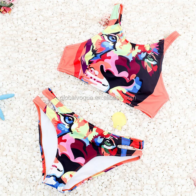 2017 new brazil xxx sexy girl bikini swimwear photos split bikini two sets swimsuit printing swimsuit factory direct sale bikini