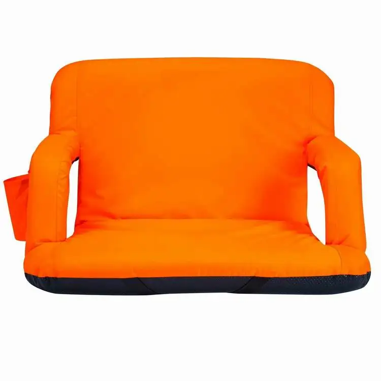 Width Deluxe Portable Reclining Seat Reclining Bleacher Chair Folding Stadium Seat Chairs with backs