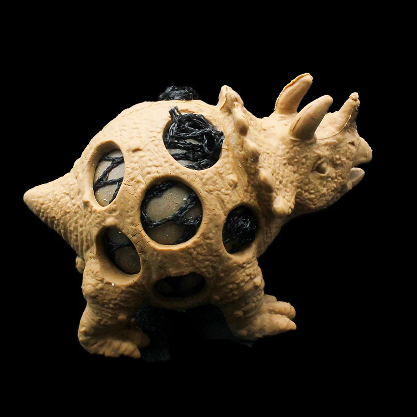 Novelty Dinosaur Squishy Mesh Ball Grape Squeeze Relief Autism Toys Kids Adult Anti-Stress Toys