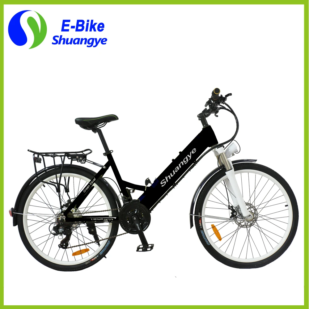 Дешевый городской Электрический моторный велосипед с рамой из сплава 26 дюймов
