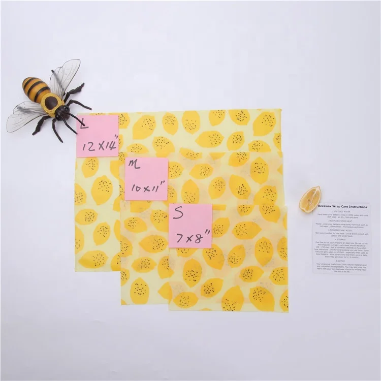 
2021 Factory Wholesale Natural Bees Wax Reusable Vegan Beeswax Food Wrap 