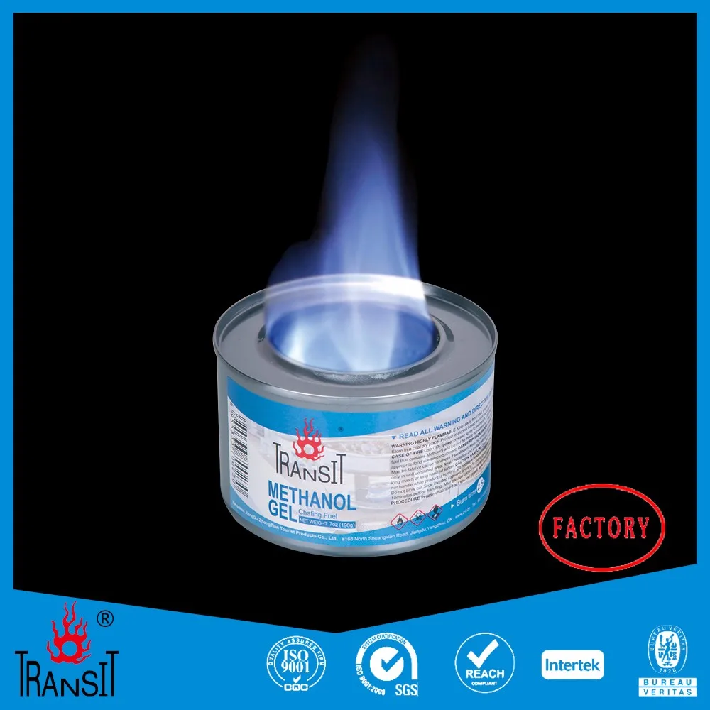 Stainless Steel Chafer Methanol Gel Fuel and Heat Holder with Safety Cover