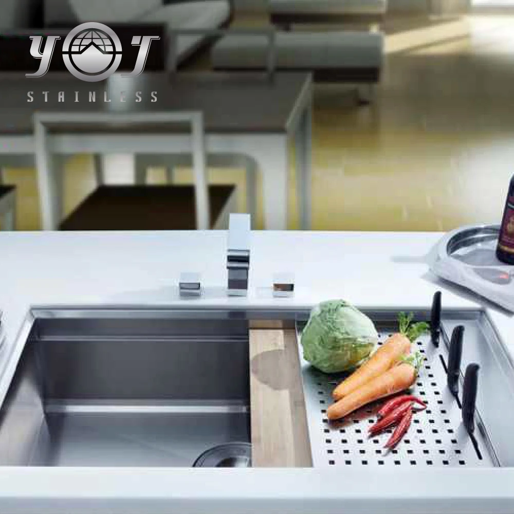 taiwan manufacture handmade standard size stainless steel kitchen sink