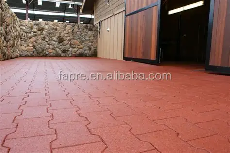 Horse rubber bricks stables rubber praver for agricultural horse barn rubber tiles paver
