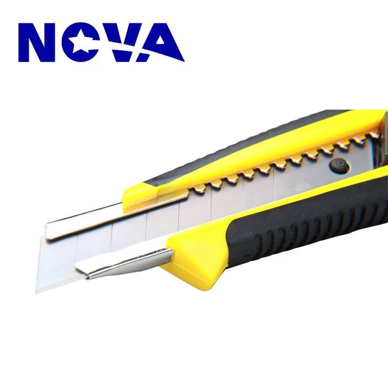 18 mm plastic sliding button snap off handy cutter knife