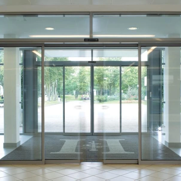 High quality 4 panel glass entry H3 automatic sliding door