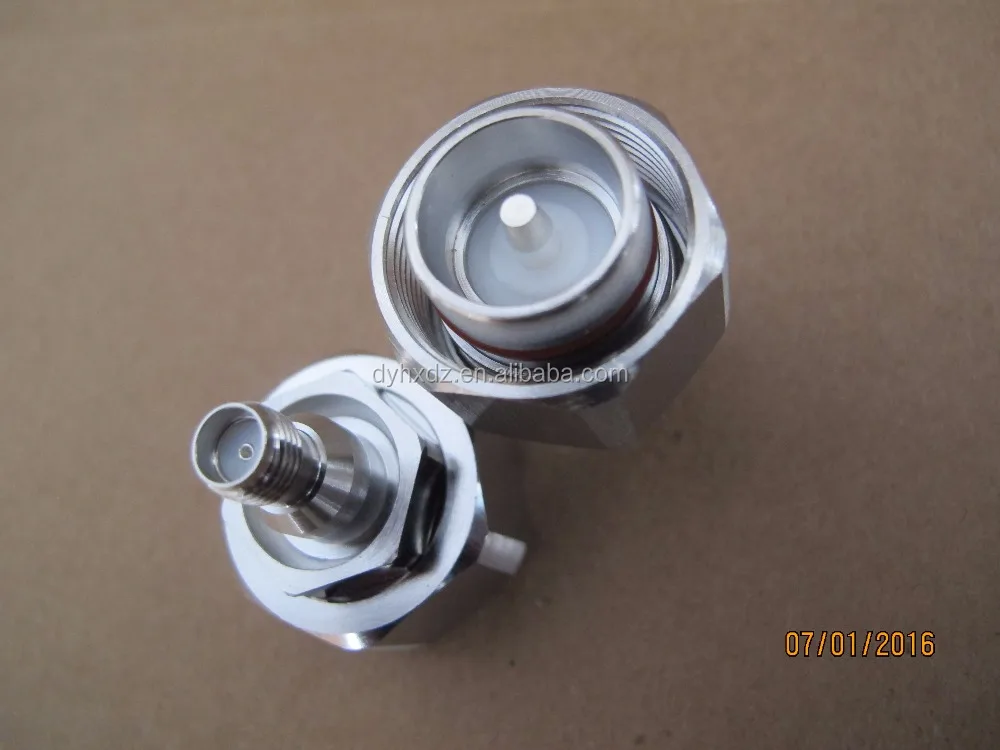 MINI DIN 4.3-10 plug male to SMA jack female adapter test 4.3/10 to SMA