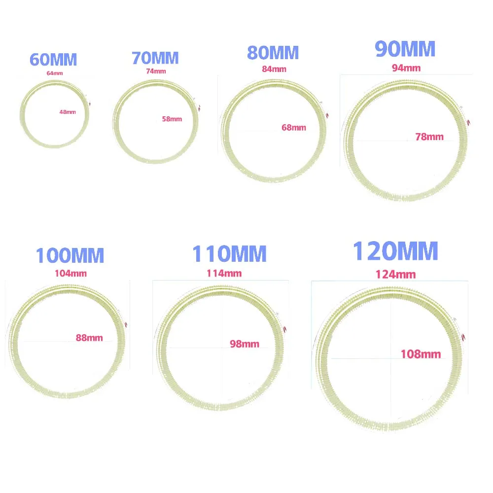 EURS Highlight led lights 10W COB angel eye iris modified fog lights led angel eye 60mm 70mm 80mm 90mm 100mm 110mm 120mm