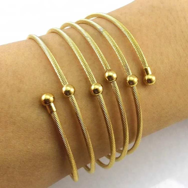 
Titanium steel coiled elastic bracelet female stainless steel bracelet jewelry 