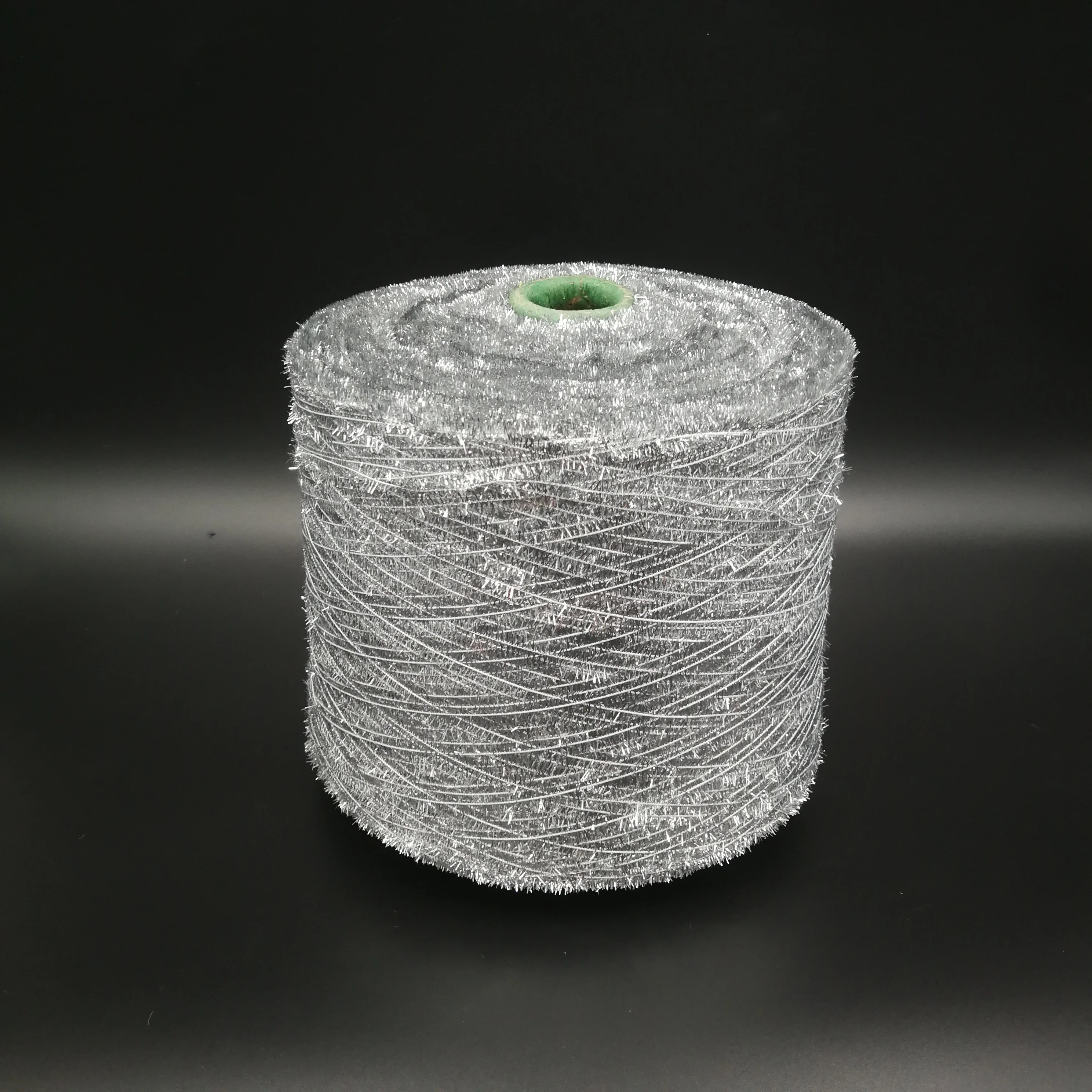 Shinny sequin fabric centipede like yarn crochet fancy yarn in 100% polyester