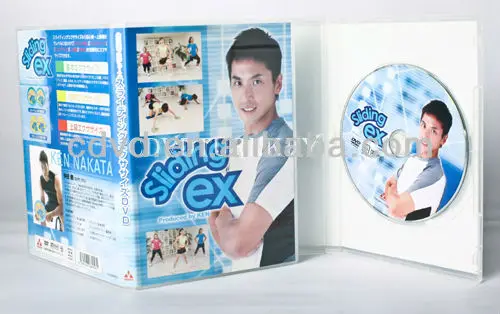 DVD5 DVD9 in 14mm clear Dvd case Package