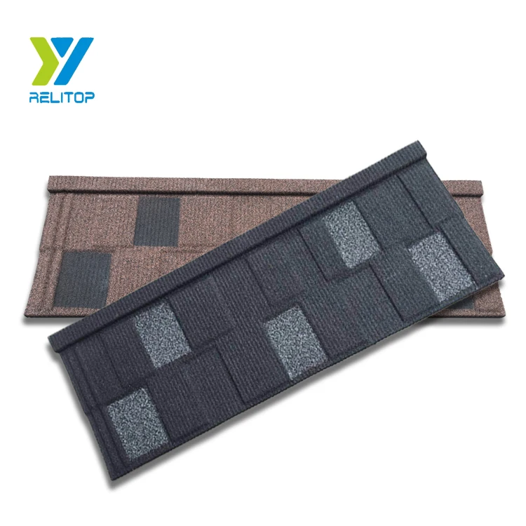 Guangzhou galvalume stone coated metal roofing tile shingle in Canton Fair