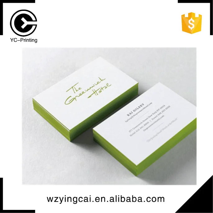 
Funny business christmas hologram color edge screen printing business cards 