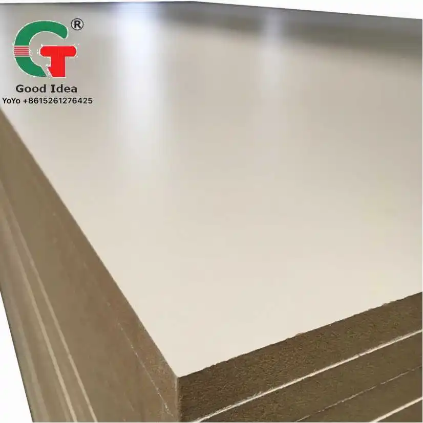 
4x8*17mm warm white color melamine mdf board for furniture decoration 