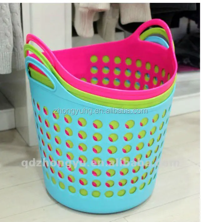 Wholesale soft plastic laundry basket
