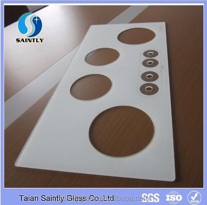 6mm 8mm tempered gas cooker stove glass panel cover cooktop glass for stove