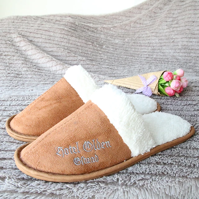 Personalized luxury   wholesale factory spa washable disposable Hotel slippers