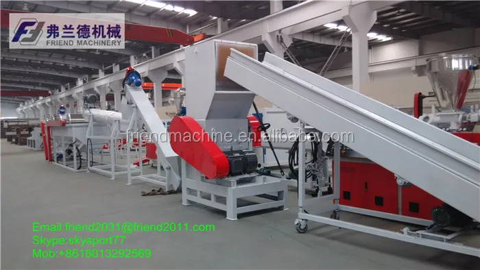 plastic film washing recycling machine/pp pe ldpe film washing