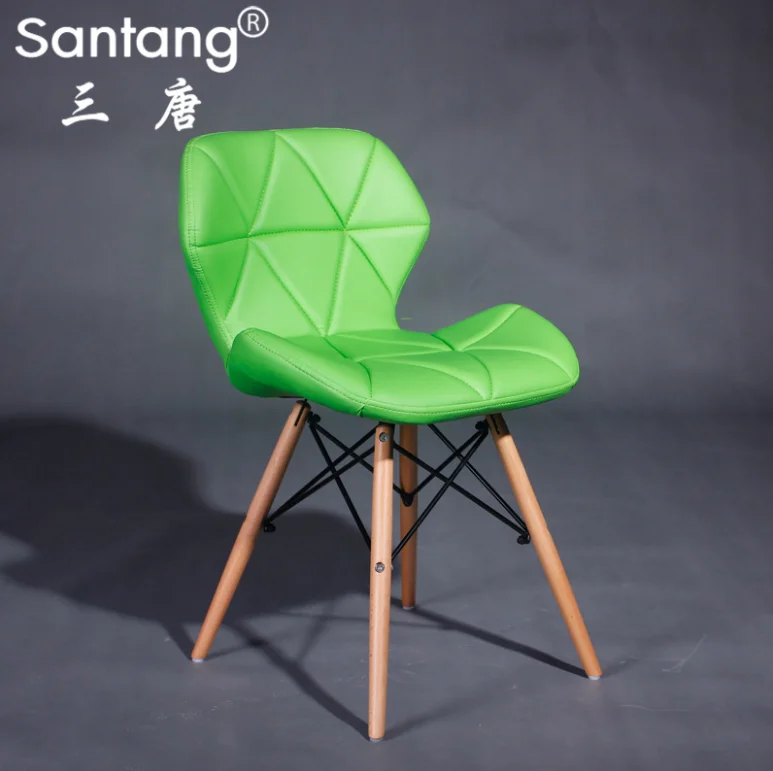 
High quality home furniture European leisure chair living room chairs PU thick sponge wood legs Butterfly Chair 