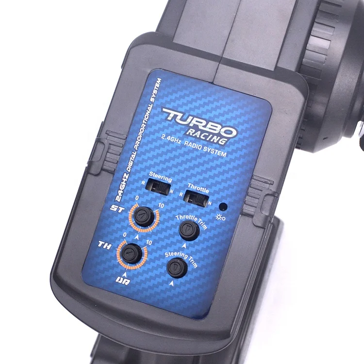 TURBO Racing 90102G 2.4GHz 2CH Radio system Transmitter Controller remote control with Receiver PK GT3B For RC Car Boat