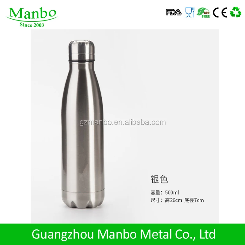 17oz Outdoor Double Wall Stainless Steel Vacuum Insulated Thermo Flask Wood Grain Water Bottle
