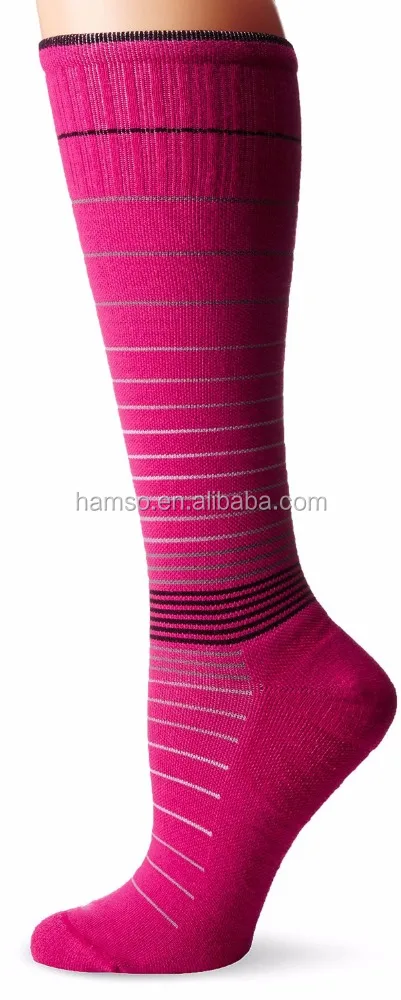 men Chevron Compression sport Socks with merino wool and bamboo