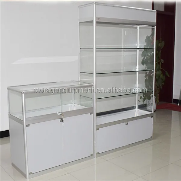 New Design Glass Vitrine for Jewelry Shop in discount