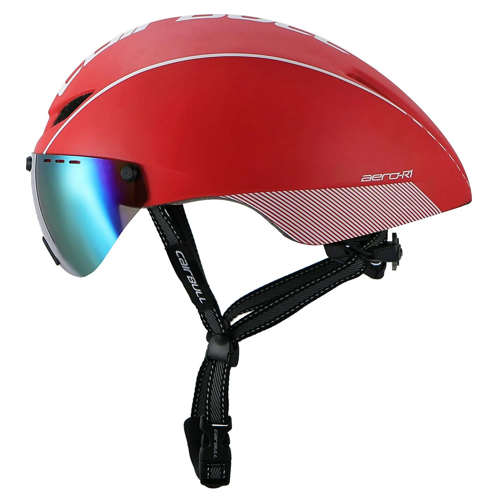
CAIRBULL AERO-R1 Aerodynamics Road Cycling Aero Bike Helmet With Magnetic Goggle Fits With Glasses Safety helmet construction 