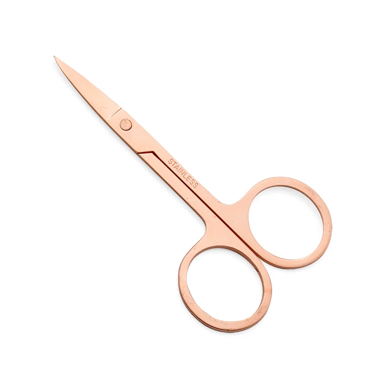 
High Quality stainless Steel Beauty Rosr Gold Nail Scissors 